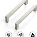 Ravinte 30 Pack Cabinet Handles Square Cabinets Cupboard Handles Brushed Nickel Drawer Pulls Stainless Steel Kitchen Cabinet Pulls Cabinet Hardware Drawer Handles 5 inch Hole Center