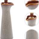 Hemoton Japanese Style Kiln-Changing Ceramic Oil Bottle 7 Oz Condiment Dispenser for Soy Sauce Vinegar Olive Oil Kitchen Dining