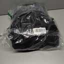 Escalier Womens Wool Coat Double Breasted Pea Coat Winter Long Trench Coat with Belt (Large, Black)