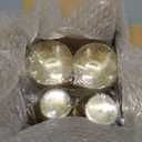 I00000 5oz 100 Pack Gold Glitter Plastic Cups, Glitter Disposable Small Plastic Cups, Disposable Clear Cup with Gold Glitter Shot Glasses, Small Tumbler Perfect for Wedding & Party