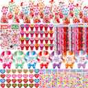 268pcs Valentines classroom gifts, valentine for class valentines day gifts cards bulk valentine gifts for kid classroom school valentines party favors goodie bags exchange treats for kid
