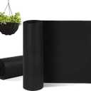 Hahafelt 2 Rolls 12x120 Inch Felt Liner Roll Fabric Planter Natural Coconut Non Woven Black Liner Sheets Plant Potting for Garden Planters Flower Basket Animal Pets
