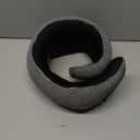 Travel Neck Pillow 3 in 1 with Heating and Massage, Memory Foam Cervical Pillow, 360 Ergonomic Design, Asymmetrical Sides Wireless Portable for Airplane Car Office, Skin-Friendly Cover (Grey)