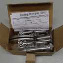 SELEWARE Ceiling Swing Mount Stainless Steel Swing Hangers Free Swivel Swing Hooks for Yoga Swing Indoor Outdoor Swing Set Porch Swing Chair Punching Heavy Bag 2000 lbs Capacity Each 2 Pack