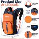 Shinylin Kids Hydration Backpack with 1.5L Water Bladder Hiking Backpack Lightweight for Boys or Girls Children Biking Climbing Running Cycling