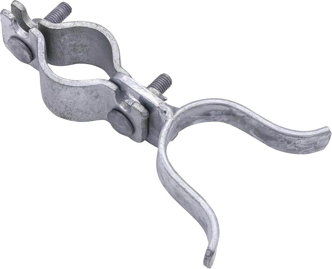 KINNAN 1-3/8" x 1-3/8" Chain Link Fence Gate Latch, Chain Link Parts with Padlock Hole, Galvanized Fence Latch Lock for Fence Gate Frames,Mount to Gate Post