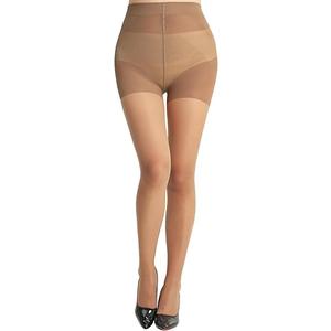 SUREPOCH 20D Sheer Tights Control Top Black Pantyhose for Women Tummy Control Nylon Stockings 2 Packs