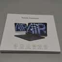 Wireless Keyboard Case for iPad Pro 13" (M5/M4, 2025/2024), Transparent Protective Cover with 7-Color Backlit Keyboard, 360 Rotating Stand, Multi-Touch Trackpad and Pencil Holder, White