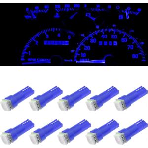 10Pcs t5 led bulbs Instrument dash lights Instrument Gauge Cluster LED Dash Kit Dashboard LED Light Bulbs Blue Replacement for Subaru Impreza WRX RS TS 2002 2003 2004 2005 2006 2007 Truck