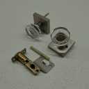 Coolnews Crystal Door Knobs Interior, Passage Hall Closet Door Knobs, Satin Nickel