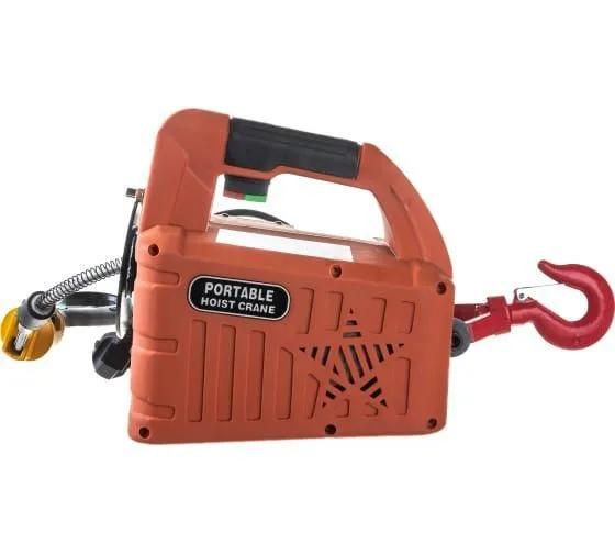 Electric Hoist Winch, 1100 lb Portable Electric Winch, 1500W 110V Electric Winch Crane, 25 ft Lifting Height with Wire Remote Control and Overload Protection for Garage Warehouse Lifting Traction