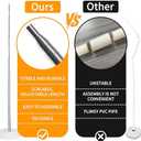 2 Pack Balloon Tower, Include 70 Balloons, 6.5 Feet Height Adjustable Balloon Column, Easy Assembly Balloon Stand for Party Decoration