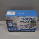 Vacuum Bags for Travel with Rechargeable Pump, 3 Sizes Vacuum Seal Bags for Clothing, Compression Vacuum Travel Bags for Luggage, Vacuum Packing Bags for Closet Organization (15)