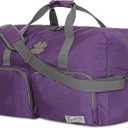 Lucky Travel Duffel Bags 115L, Gym Bag, Travel Bag & Large Duffle Bag for Men, Foldable Overnight Weekender Bags for Women & Men with Adjustable Shoulder Strap, Purple