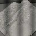 Ultimate Textile Somerset Damask White Cloth Napkins - 17" x 17" (Set of 12) Wrinkle & Stain Resistant Polyester, Machine Washable for Weddings & Events