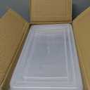 Sooyee Fridge Organizer,4 Pack Refrigerator Organizer Bins,Fridge Organizers and Storage Clear with Handle & Lid,Fruit Containers for Fridge,Fridge Storage To Keep Fresh for Food, Vegetables,5L (Clear no Drain Tray(5L))