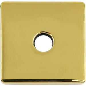 Bitray Shower Arm Flange 3.5" Stainless Steel Shower Arm Flange Square Cover Plate for Shower Head Arms - Gold