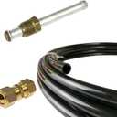 FLK-38 Automotive replacement fuel lines Repair Kit 3/8" (10mm), Nylon Fuel Line Tubing Kit, Nylon fuel line repair kit, High-Performance Tubing for Fuel System Repairs and Upgrades, 23 Pack, Black.