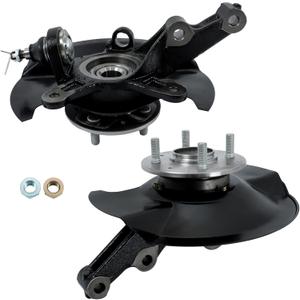 Pair of Front Wheel Hub Bearing Steering Knuckle Assembly 698-494 698-495 Replacement for Honda Civic 2003-2005 1.7L