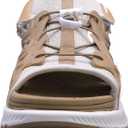 WateLves Womens Wide Orthopedic Diabetic Sandals Summer Walking Hiking Water Outdoor Sandals with Adjustable Strap Comfortable Plantar Fasciitis Arch Support (Brown)