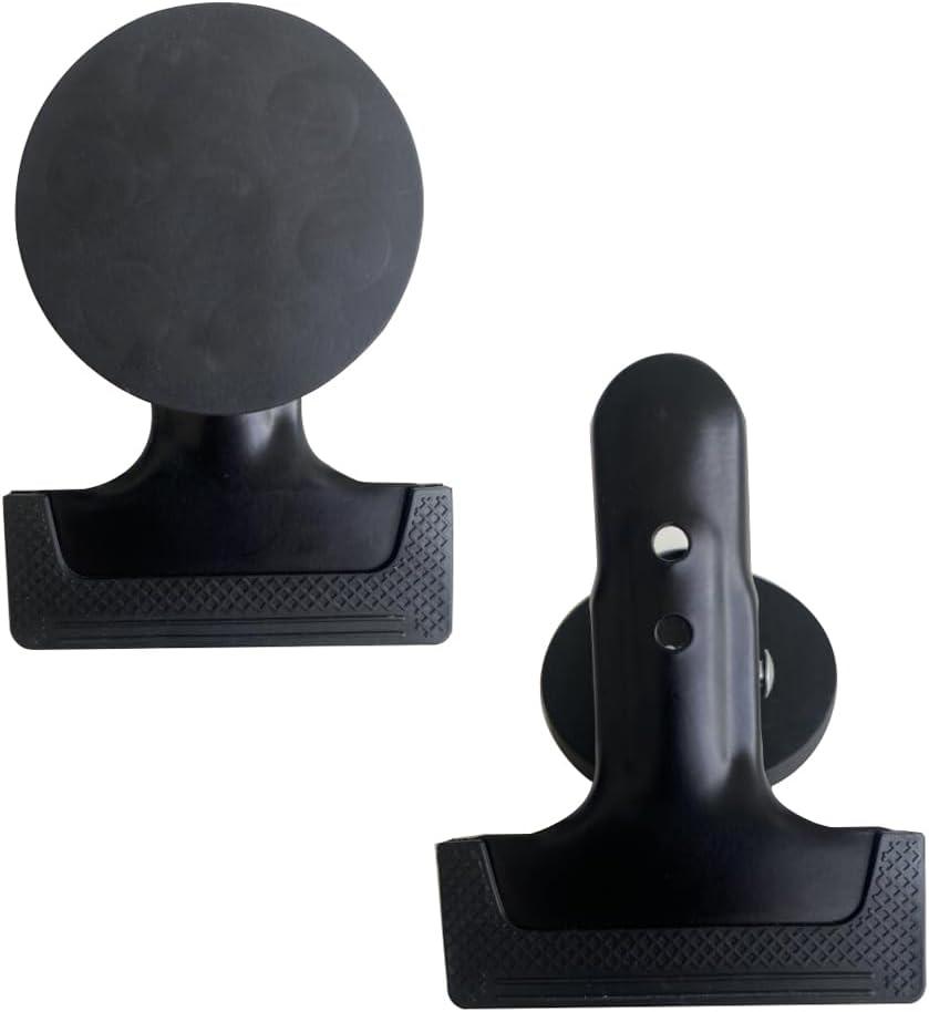 2 PCS Backdrop Spring Clamps with Magnet Heavy Duty Clips Magnetic Tool Organizer for Garage Versatile Magnet Clamp for Holding Screws, Nails and Drill Bits