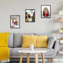 16x20 Picture Frame with 11x14 Mat, Display Photo 11x14 with Mat or 16 x 20 Without Mat, Wall Hanging Large 16 by 20 Poster Frame with Plexiglass, Black