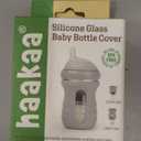haakaa Glass Baby Bottle Sleeve - Non Slip Silicone Bottle Cover for Wide Neck Glass Baby Bottle 6oz -1pk (Medium)