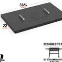 BLACKSTONE 5004 36" Griddle Hard Cover, Powder Coated Steel, Black