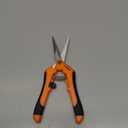 VIVOSUN 6.5 Inch Gardening Scissors Hand Pruner Pruning Shear with Straight Stainless Steel Blades Orange 1-Pack