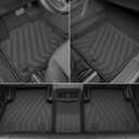 Floor Mats for Ford Bronco Sport Only 2021 2022 2023 2024 2025 2026 TPE Rubber Automotive Cargo Mats All Weather Protection Mat Heavy Duty Backrest Liner Black