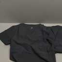 Scrubs for Women Scrubs Set - Stretch V-Neck Scrub Top & Yoga Jogger Pants Medical Uniform Scrub Set (X-Large, Pure Black)