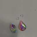 BENECREAT 5Pcs Glass Crystal Ceiling Fan Pull Chain Extenders, Colorful Hanging Suncatcher Floor Lamp Extension with 304 Stainless Steel Ball Chain for Table Lamp Light Decoration