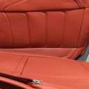 Full Coverage Faux Leather Car Seat Covers Full Set,Automotive Seat Covers for Cars,SUVs Pick-up Truck, Car Seat Cushion, Wine Red Seat Covers for 5 Seats