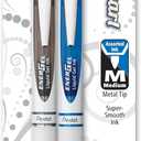 5 x Pentel EnerGel Pearl Deluxe RTX Retractable Liquid Gel Pen, (0.7mm), Black Ink/Blue Ink, 2 Pack (BL77WBP2AC)