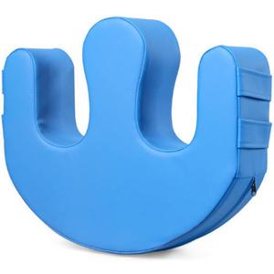 ASkinds Patient Turning Device Paralysis Bed Rest Nursing Help The Elderly Turn Over PU Leather Anti-Decubitus Multifunctional UU-Shaped Waterproof Transfer Pad, Blue