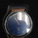 BEN NEVIS Watch, Mens Watch, Minimalist Fashion Simple Wrist Watch Analog Date with Leather Strap (01-OrangeBlue-P)