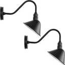 8" Barn Gooseneck Light Fixture with Extended Arm - Vintage Outdoor Sign Light for Dining Room, Shop Farmhouse Gooseneck Light - 2 Pack (7.9 Diameter - 2 Pack)