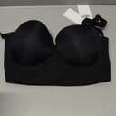 HSIA Strapless Bras for Women, Longline Corset for Large Bust Plus Size Supportive Bustier Minimizer Convertible Bandeau, 40D