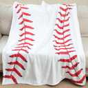 Sviuse Baseball Blanket Baseballs Gifts Blanket for Boys and Adults Flannel Soft Sport Throw for Baseball Lovers All Season Couch Bed Sofa Home Decor (50"x60", White Baseball)