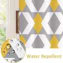 2 x SASTYBALE Bathroom Shower Curtain, Geometric Minimalist Modern Style, Waterproof Machine Washable Heavy Duty Cloth Bathroom Curtains with 12 Hooks, 72x84 Inch