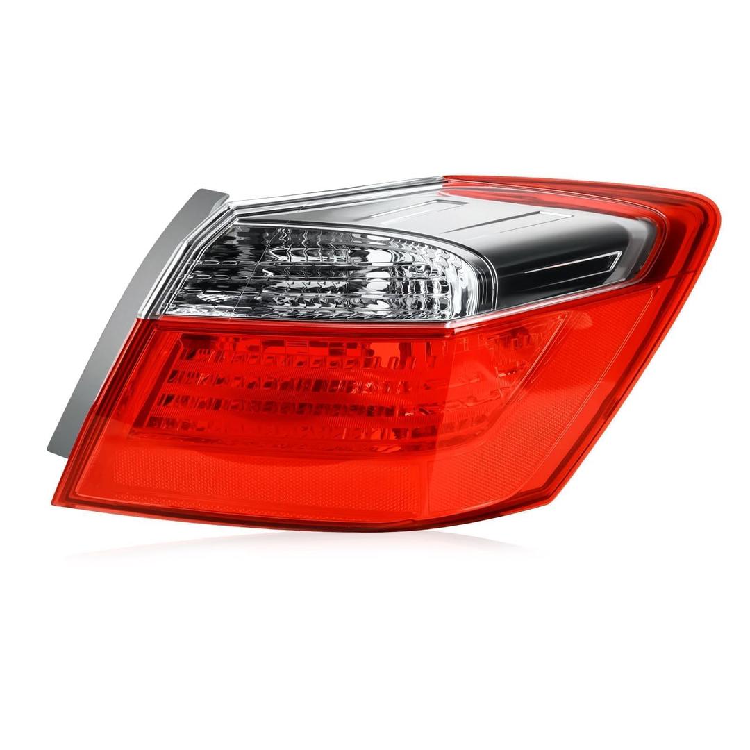Tail Lights Outer Compatible with 2013 2014 2015 Honda Accord LX EX Sport Sedan 4 Door Halogen Type Brake Rear Lamp Taillights Replacement for 33500T2AA01 HO2805101