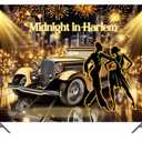 10X8ft Roaring 20s Party Photo Backdrop Photography Background, Great Gatsby Black and Gold 1920s Speakeasy Party Backdrops Photo Booth Prop Decorations Wall Decor Tablecloth