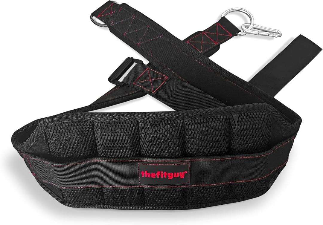 Ultimate Belt for Belt Squats, Rack Attachment and Squat Machine, Structured Back Support, Stays Low During Down Movement, Padded Hip & Thigh Area, Buckle Strap - No Sliding Down, Heavy Duty