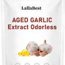 Aged Garlic Extract Capsules | Non-GMO, Gluten-Free | 300 Softgels Odorless Organic Garlic Supplement for Heart & Immune Support | 2 Years Aged Garlic Extract
