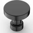 Amerdeco 10 Pack Matte Black Kitchen Cabinet Knobs Single Hole Cabinet Pulls Round Drawer Knobs Dresser Knobs and Pulls for Bathroom Cabinets