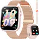 Smart Watch (Answer/ Make Calls), 2024 Newest 1.85 Inch Fitness Tracker, Heart Rate/ Sleep Monitor/ Pedometer/ Calories, Multiple Sports Modes, Waterproof Women's Men's Fitness Watch for Android iPhone