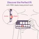 Nuliie 10PCS Silicone Flanges Insert Replacement Kit, Flange Sizing Kit 13/14/15/16/17mm for 24mm Flange/Shield Breast Pumps, Pumping Essential Kit for Moms