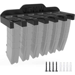 GMW PMAG Magazine Holder, AR Magnetic Mag Holder, AR Wall Mount Mag Holder for Safe, AR Mag Storage and Accessories (6 x PMAG Mount 1 Pack)