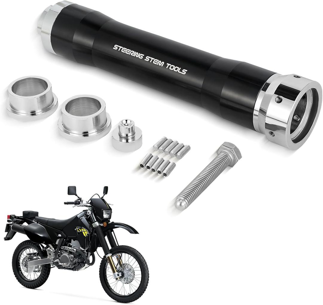 Motorcycle Steering Stem Bearing Tool Universal for CRF 110 125 KLX 110 KX 68 85 230 250 PW 50 TTR 110 90 230 YZ 125 250 RM85 DRZ YZF EXC ENDURO ADV Dirt Pit Bike Black
