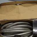 50Ft Metal Garden Hose durable stainless steel Water Hose, flexible, lightweight hose is resistant to kinks and tangles.With 10-way nozzle, strong 3/4” metal fittings, and a Stop Valve